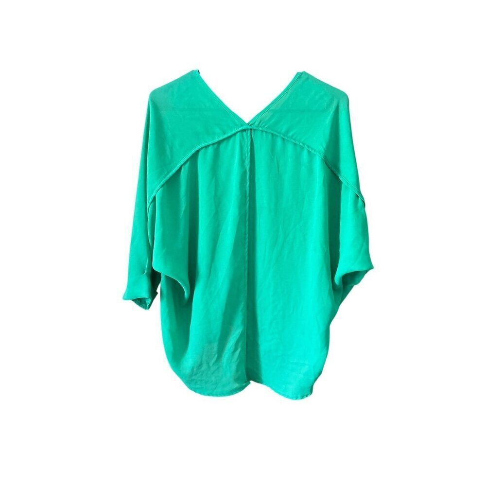 She + Sky Women's Emerald Green Blouse